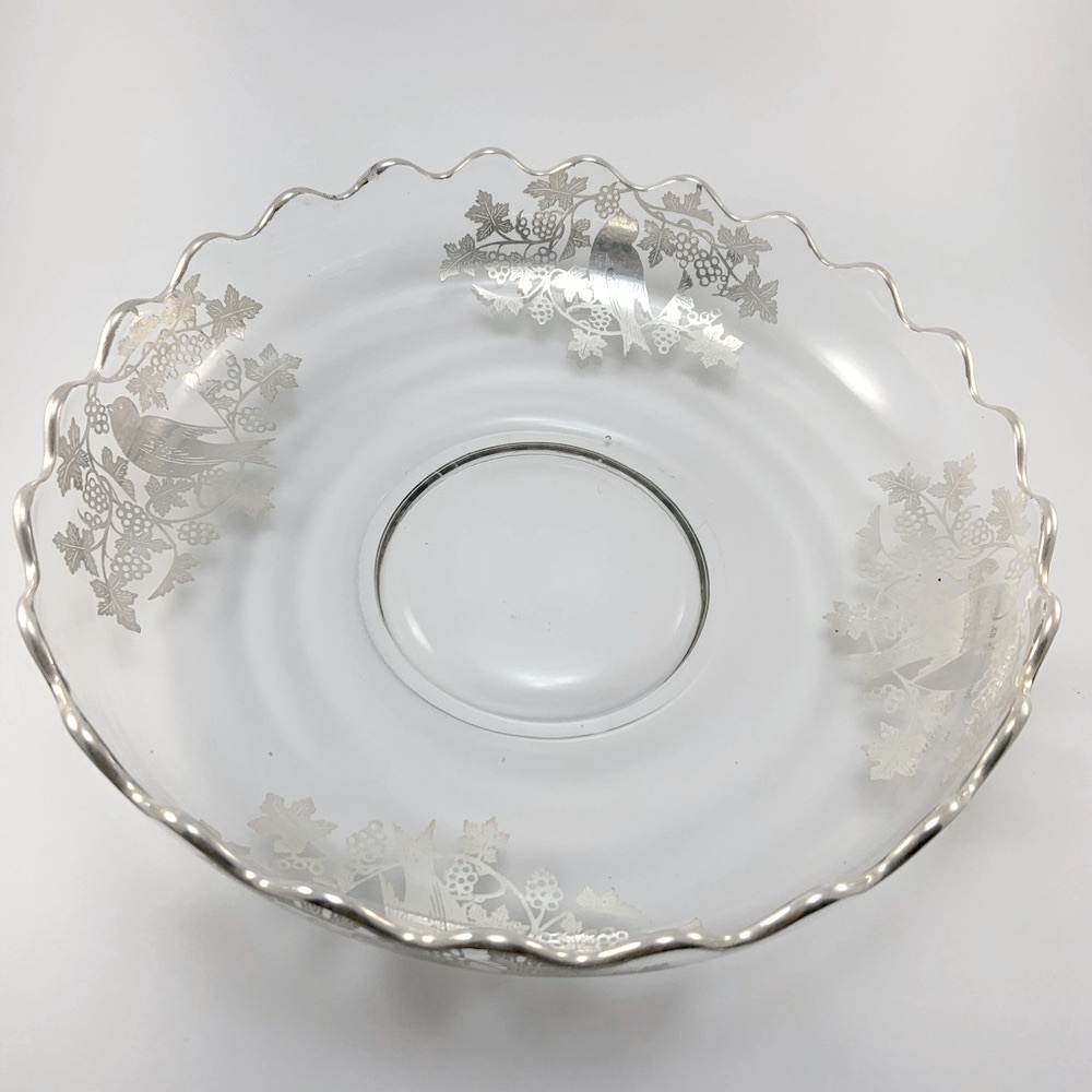 Vintage Sterling Silver Bird Bowl